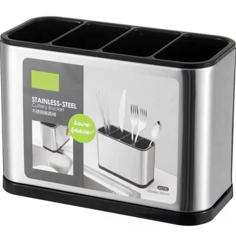 Kitchen Cutlery Organizer – Knife, Spoon & Fork Holder Tray Utensil Holder Tray Axl Light Grey