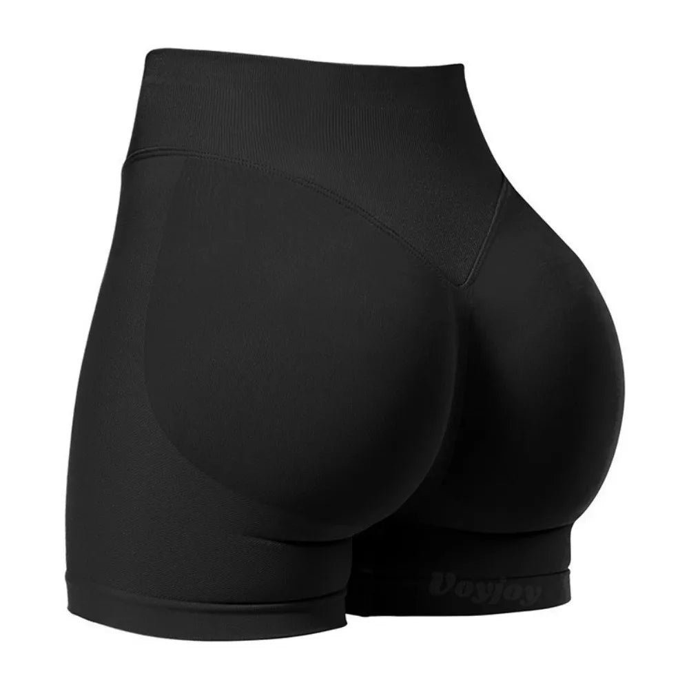Women's Seamless Biker Shorts – Breathable Gym Fitness Leggings Women's Biker Shorts Axl Black S