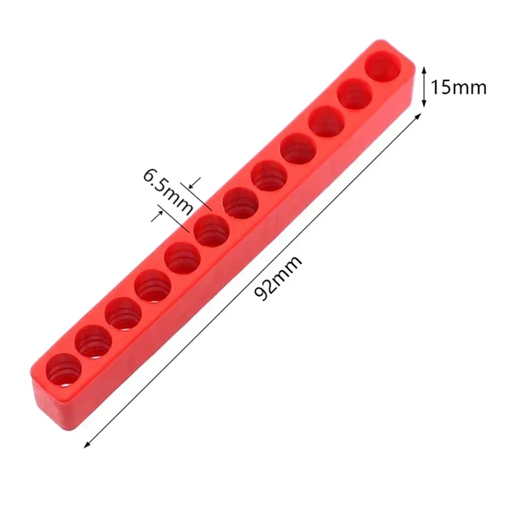 5-Pack 12-Hole Hex Bit Organizer | 1/4" Screwdriver Bit Holder Bit Holder Organizer Axl
