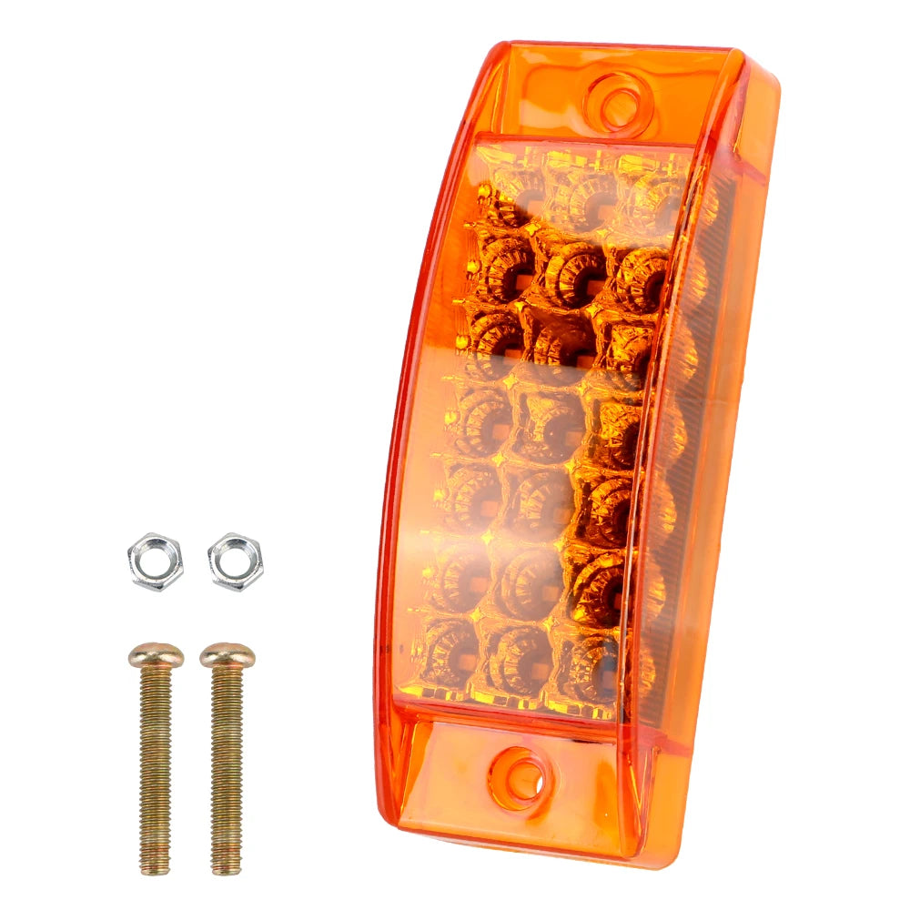 21 LED Flowing Tail Light Brake Indicator Lamp 12V 24V Truck LED Tail Light Axl Yellow