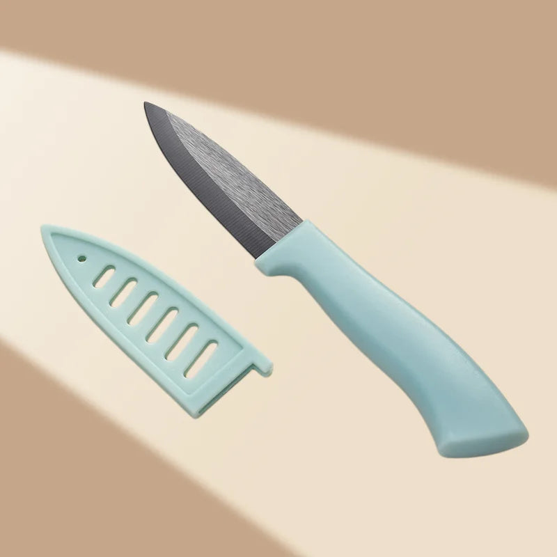 4-Inch Ceramic Paring Knife – Rust-Free Fruit & Baby Food Knife Ceramic Paring Knife Axl Blue