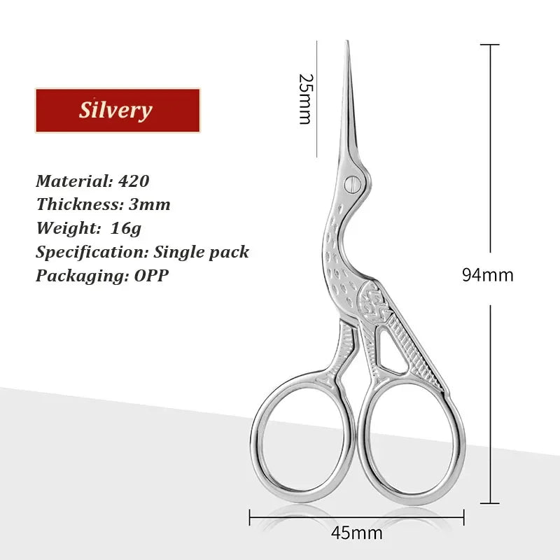 Crane Craft Scissors – Stainless Steel Sewing & DIY Tool Craft Scissors Axl silvery