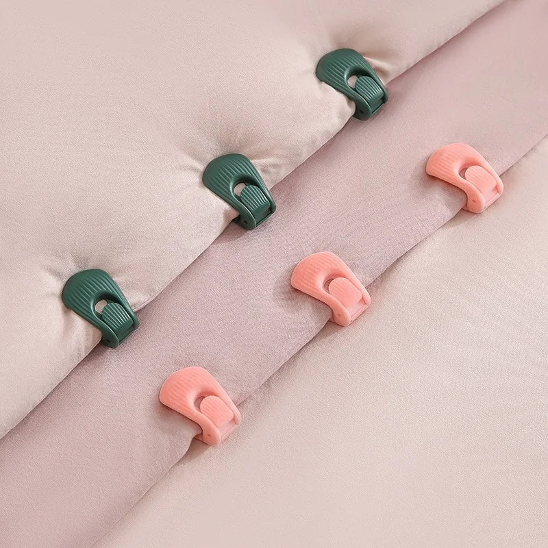 Bed Sheet Comforter Grippers – 10-Pack Non-Slip Clips Bed Sheet Fasteners Axl