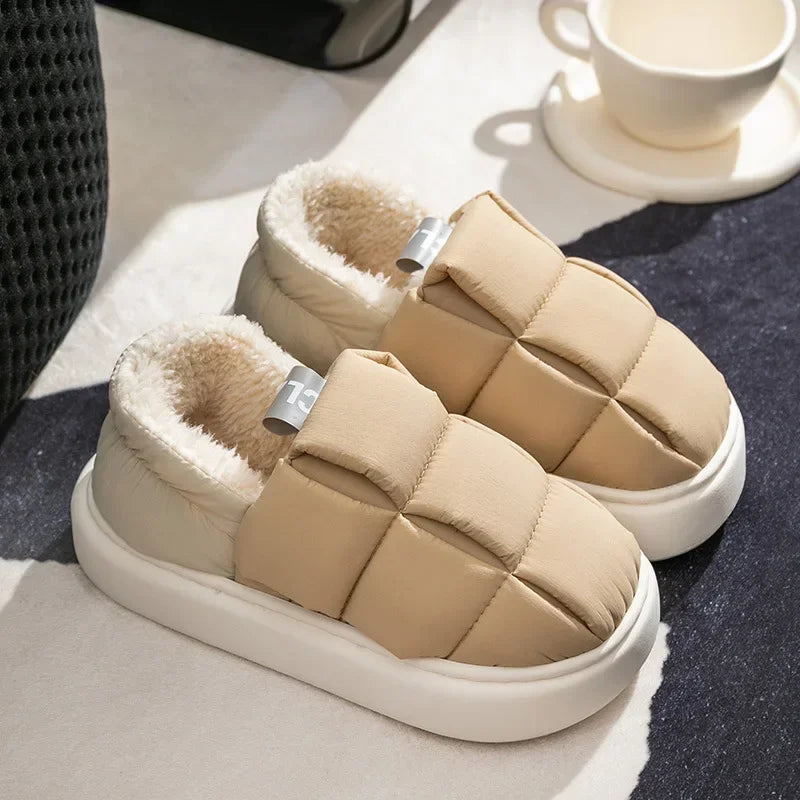Women's Winter Plush Slippers – Warm Non-Slip Furry House Slides Winter House Slippers Axl