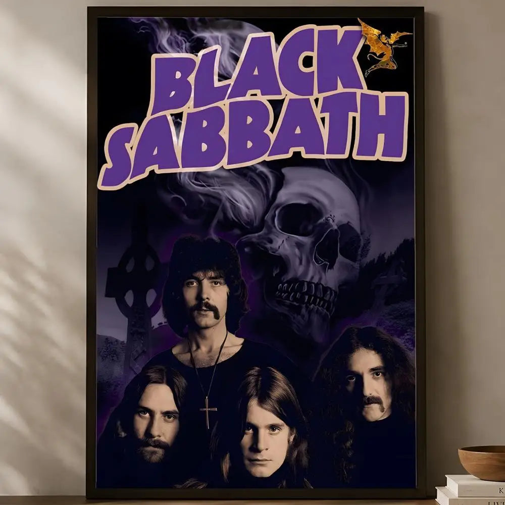 Black Sabbath HD PVC Wall Poster – Self-Stick Waterproof Art Wall Art Poster Axl White01 30X40cmNoframe