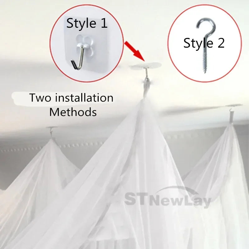Large Four-Door Square Mosquito Net Canopy – Bed & Camping Bed Canopy Net Axl