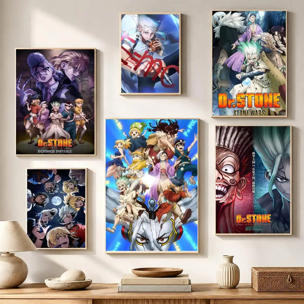 Dr. Stone Anime Waterproof PVC Wall Stickers – Poster Décor Anime Wall Sticker Axl