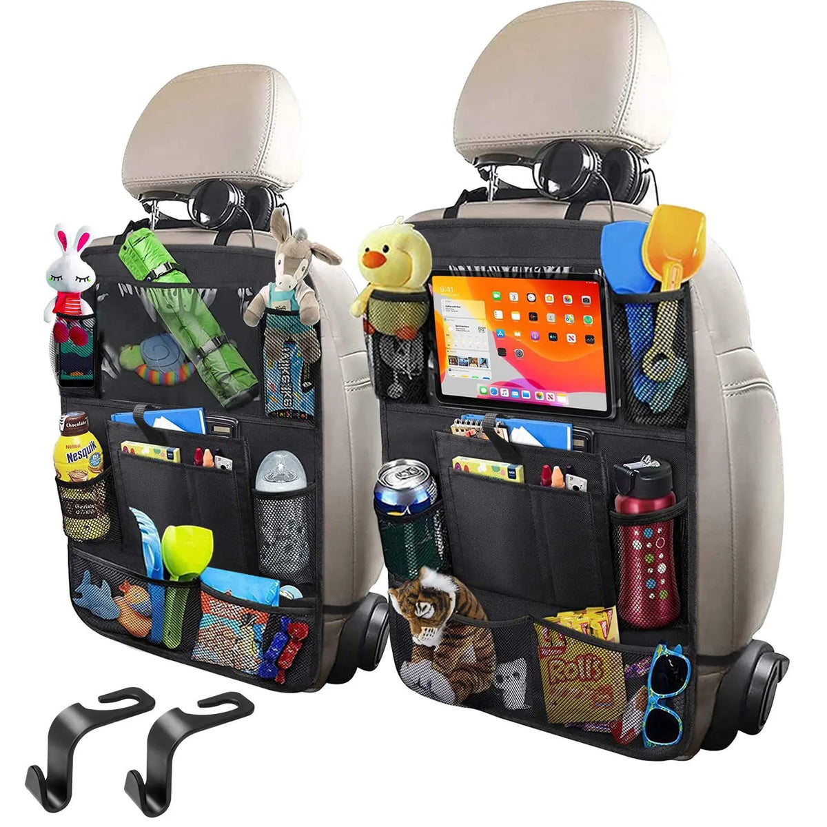 Car Seat Back Organizer – Multi-Pocket Backseat Storage Bag Car Seat Organizer Axl