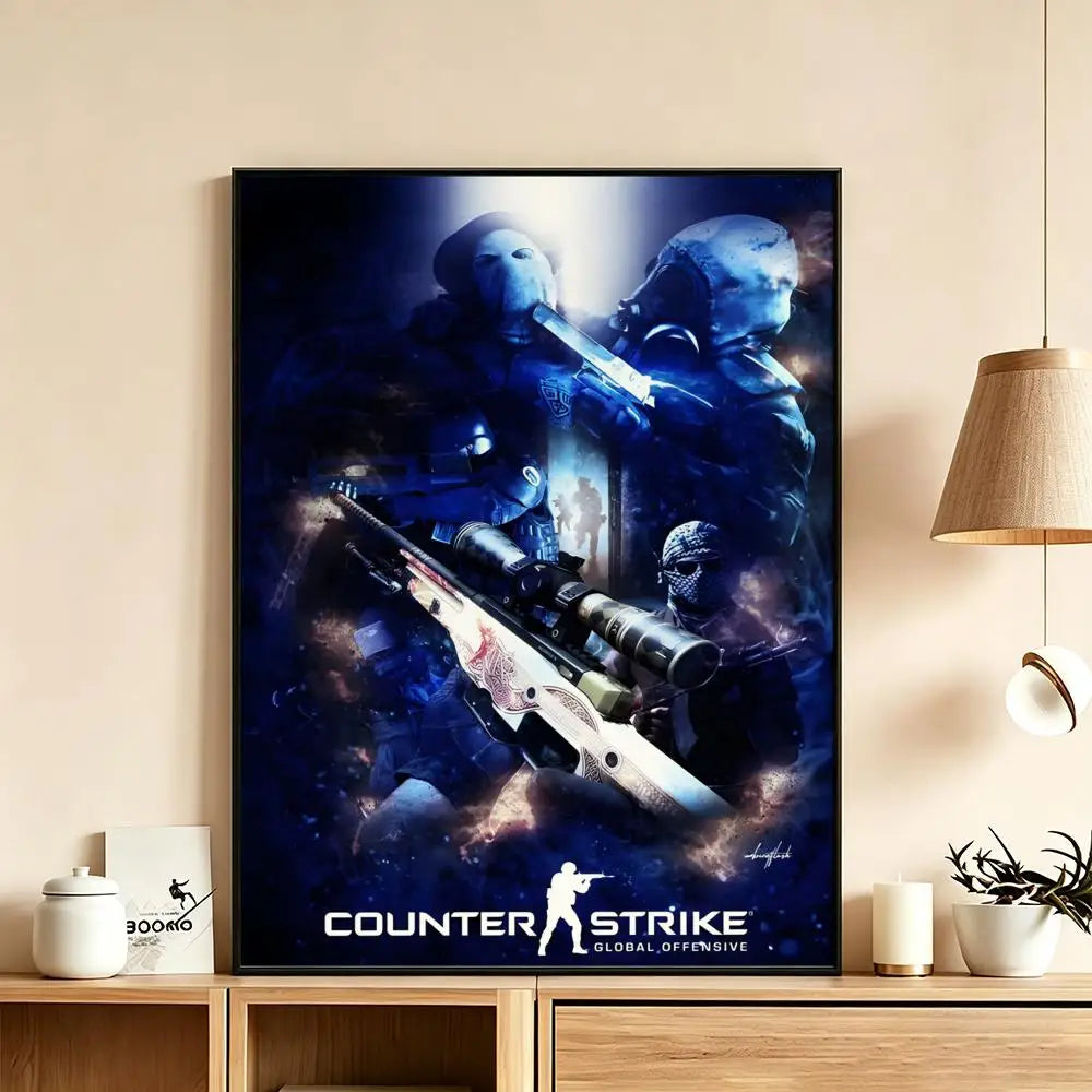 Counter-Strike 2 HD Wall Poster – Waterproof Gaming Decor Gaming Wall Poster Axl White18 15X20cmNoframe