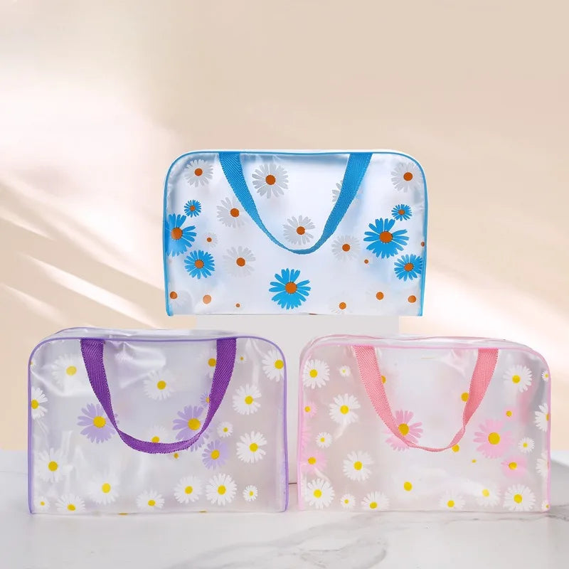 Clear PVC Zipper Bag – Travel Toiletry & Makeup Organizer Makeup Organizer Bag Axl