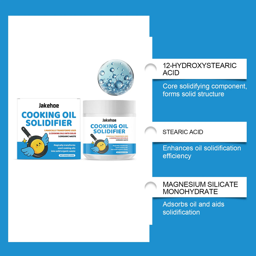 Cooking Oil Solidifier Powder – Kitchen Grease Disposal Agent Oil Solidifier Powder Axl