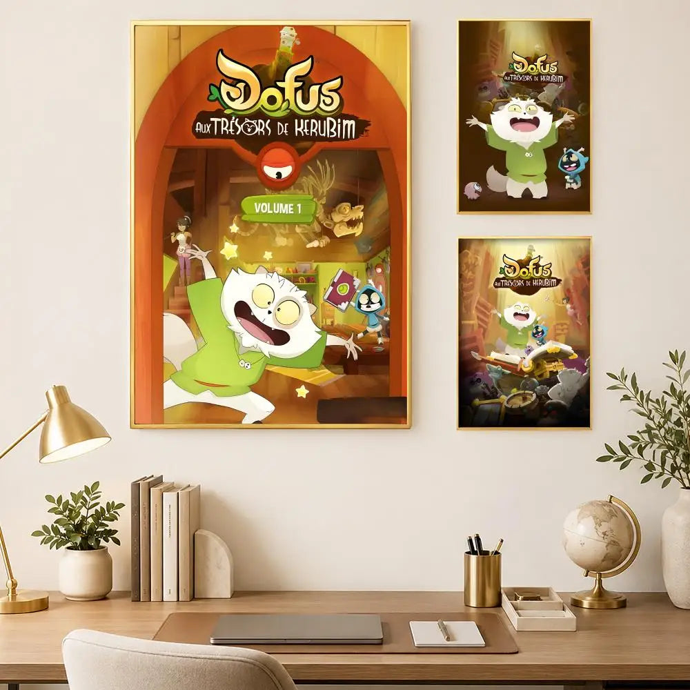 Dofus Kerub's Bazaar HD PVC Self-Stick Wall Art Poster Wall Art Poster Axl