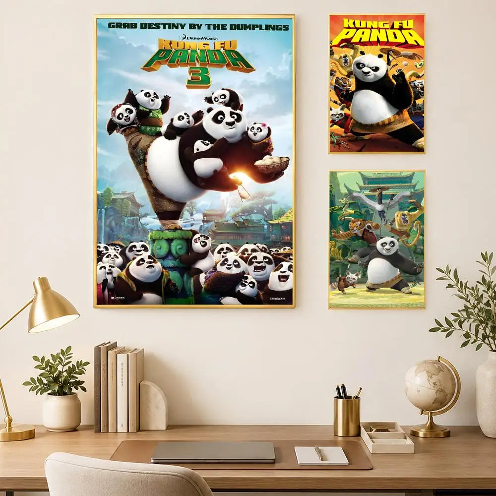 Kung Fu Panda Self-Stick HD Wall Art Poster – Waterproof Decor Wall Art Poster Axl