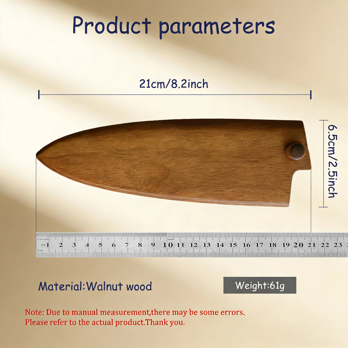 Walnut Wooden Knife Sheath – Wood Blade Guard & Protector Wooden Knife Sheath Axl