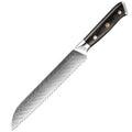 XITUO 8" Serrated Bread Knife – Damascus Steel Laser Blade Serrated Bread Knife Axl Bread Knife