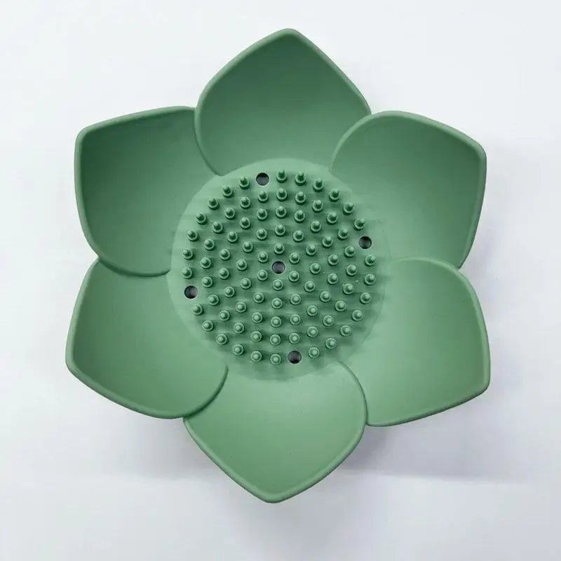 Silicone Lotus Soap Dish – Non-Slip, Easy-Clean Soap Tray Soap Dish Axl