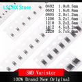 50pcs 1206 SMD Varistor DC 3.3V–85V | Circuit Protection SMD Varistor Pack Axl 26v