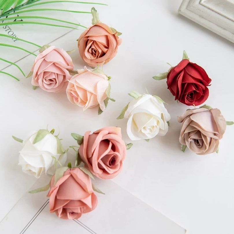 Silk Rose Heads 30/60 Pcs – Artificial Flowers for Weddings Artificial Silk Flowers Axl
