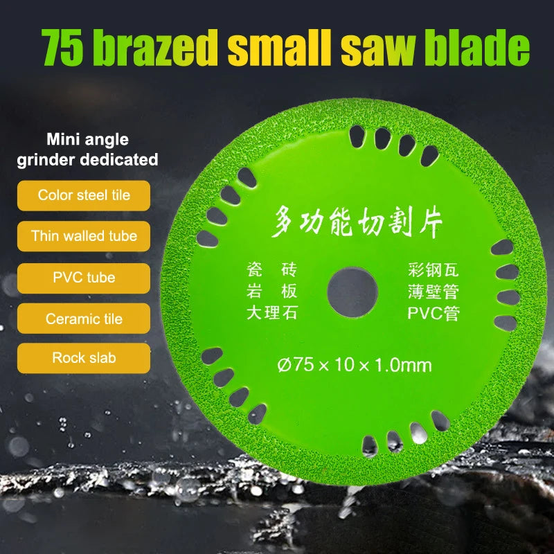 75mm Diamond Cutting Disc – 3" Glass Marble & Jade Saw Blade Diamond Cutting Disc Axl
