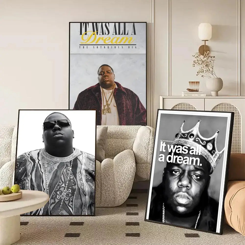 Notorious B.I.G Wall Poster Sticker – HD Print Mural Decal Wall Poster Sticker Axl
