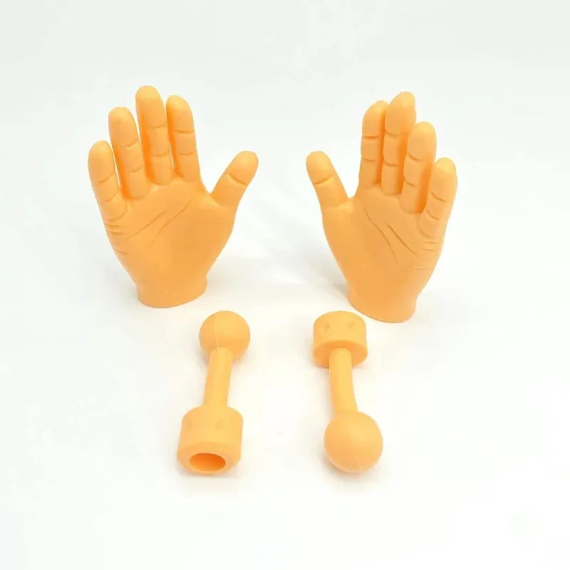 Cat Finger Teaser Toy – Stretchy Mini Hands Cat Glove Cat Teaser Toy Axl Gold-1set