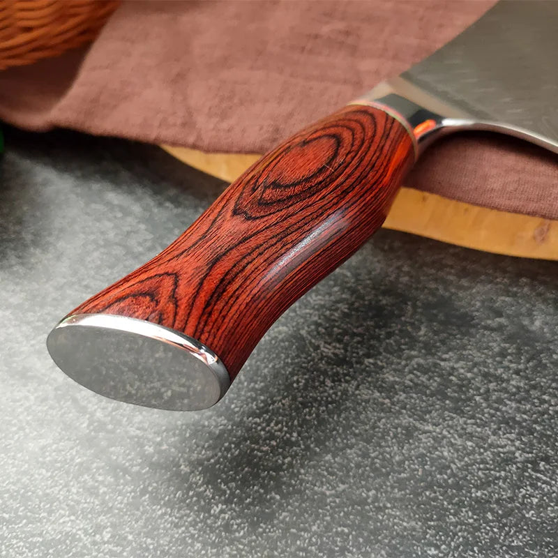 InLeung VG10 Damascus Steel Chef Knife – Wood Handle 18cm Damascus Chef Knife Axl