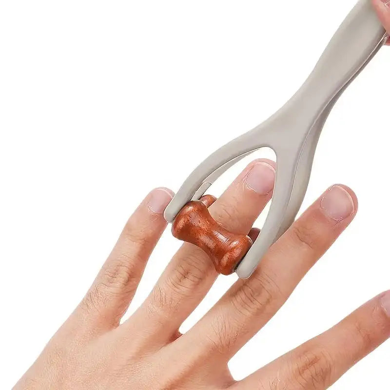Dual-Sided Hardwood Hand Massager – Circulation & Relaxation Hand Massager Axl