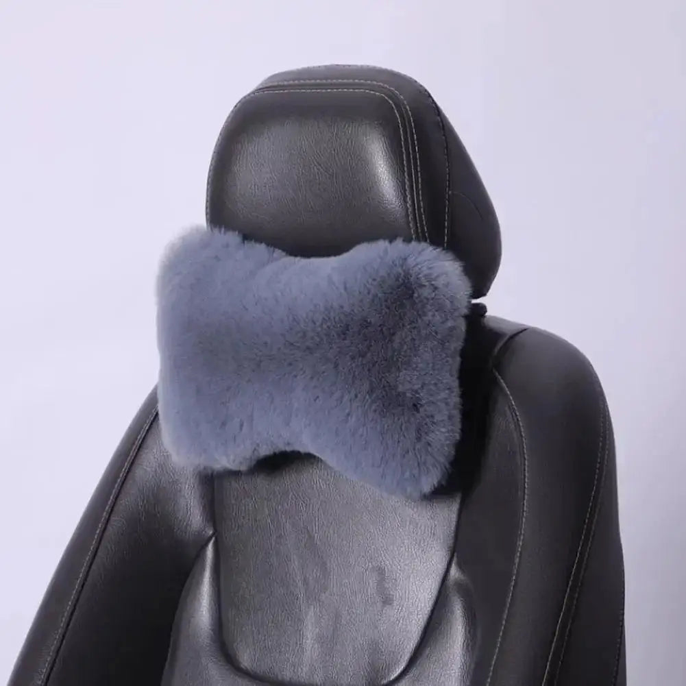 Car Seat Neck & Lumbar Support Cushion – Universal Headrest Car Seat Cushion Axl GRAY