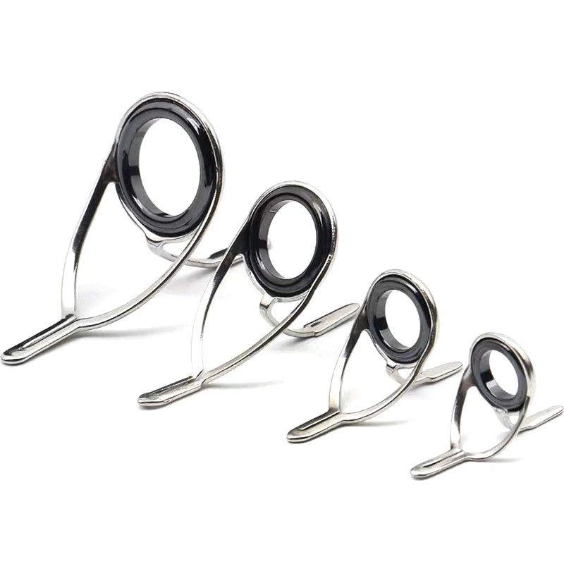 4-Pc Stainless Steel Fishing Rod Guide Ring Repair Kit Rod Repair Kit Axl 4PCS