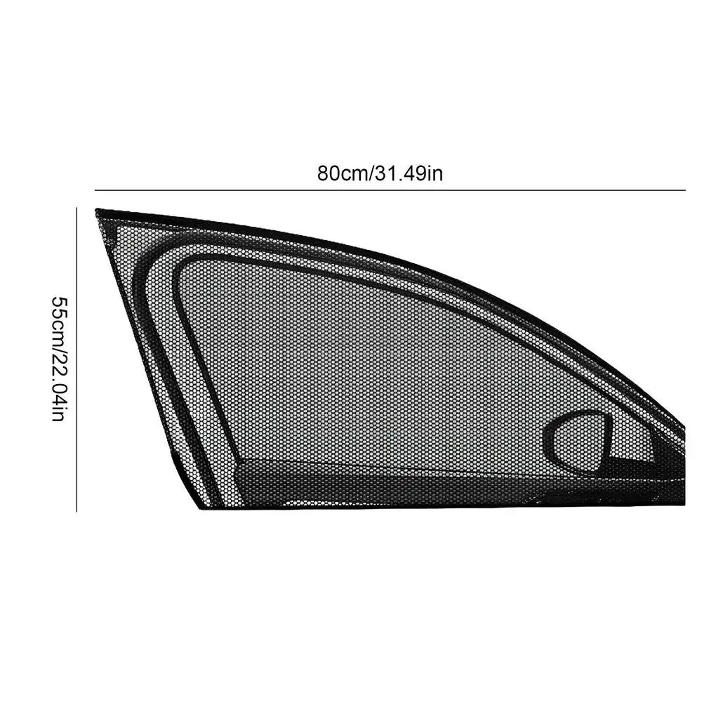 2-Pack Car Side Window Sunshade – UV Mesh Curtain Car Window Sunshade Axl SUV front window