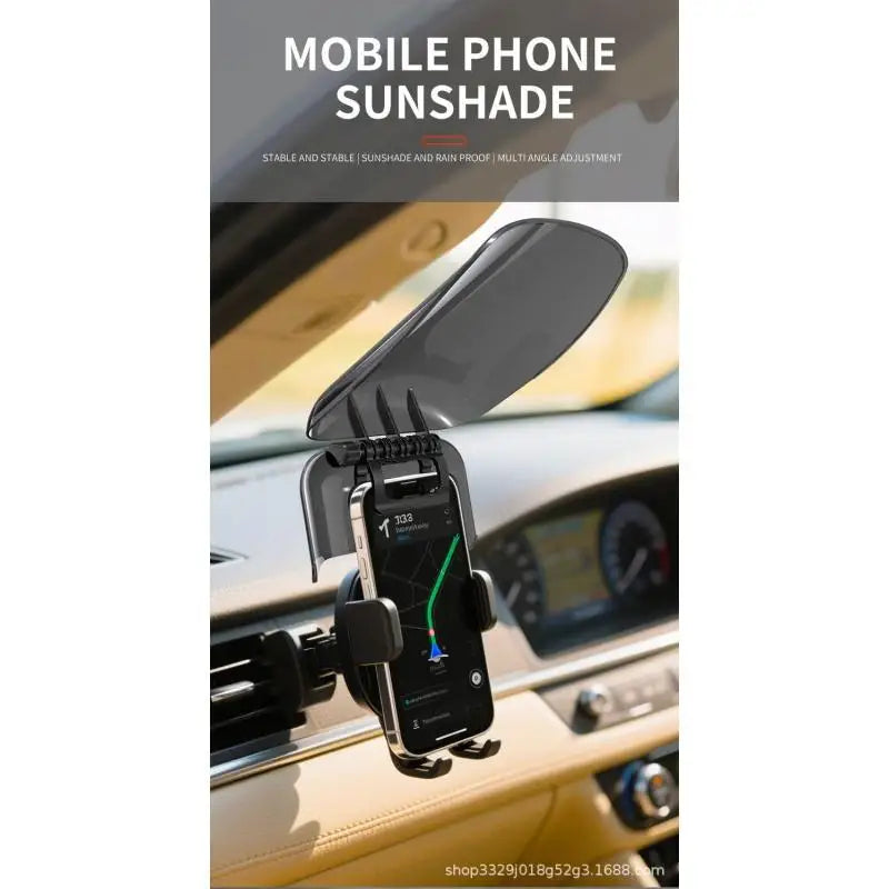 Motorcycle Phone Mount Sun Shade – UV Rain Visor Cover Phone Mount Accessory Axl