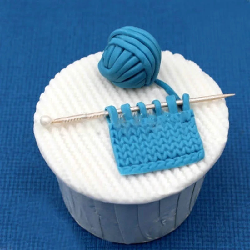 Silicone Sweater Texture Fondant Mat – Knitting Relief Mold Fondant Texture Mat Axl