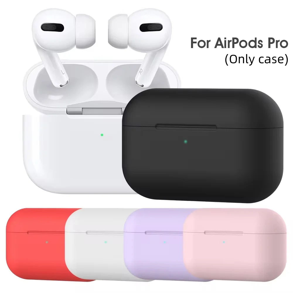 Silicone AirPods Pro & AirPods 3 Case – 20 Colors, 2 Styles Earphone Case Axl