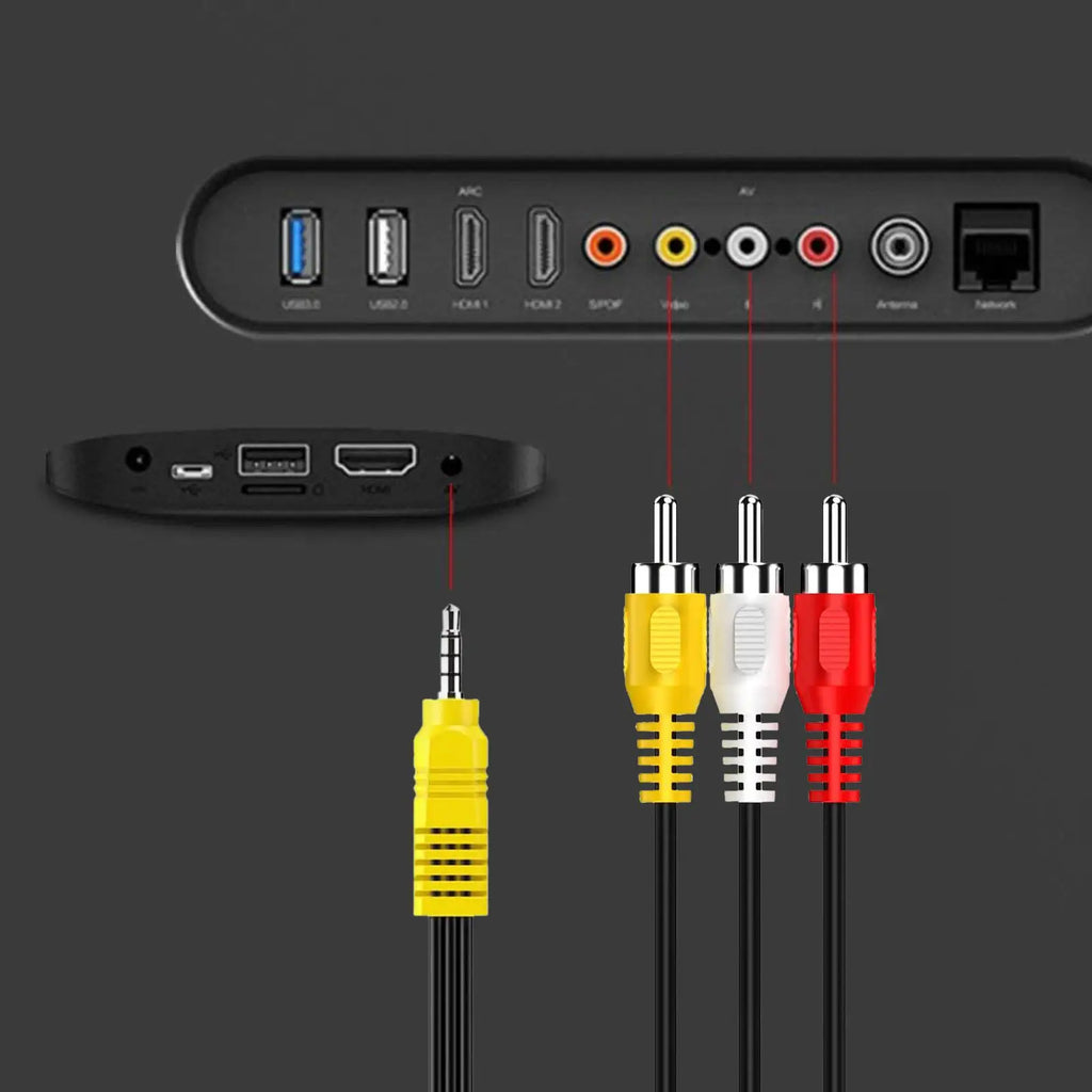AV Cable Adapter – Audio Video Cord for TV, Set-Top Box & Player AV Cable Adapter Axl