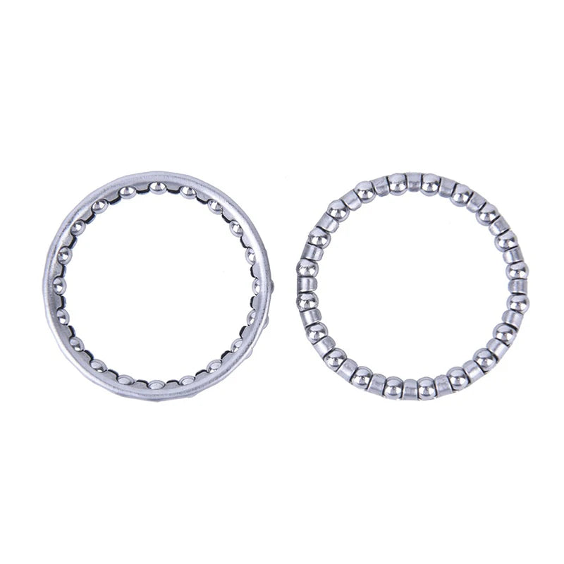 2-Pack Bike Headset Caged Ball Bearing 4mm 20 Balls | 32mm Bike Headset Bearing Axl