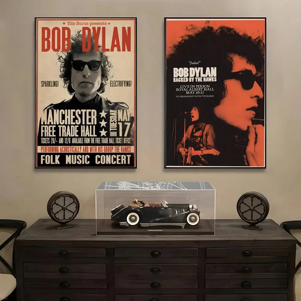 Bob Dylan Poster Removable Wall Sticker – HD Art Decal Wall Art Decal Axl