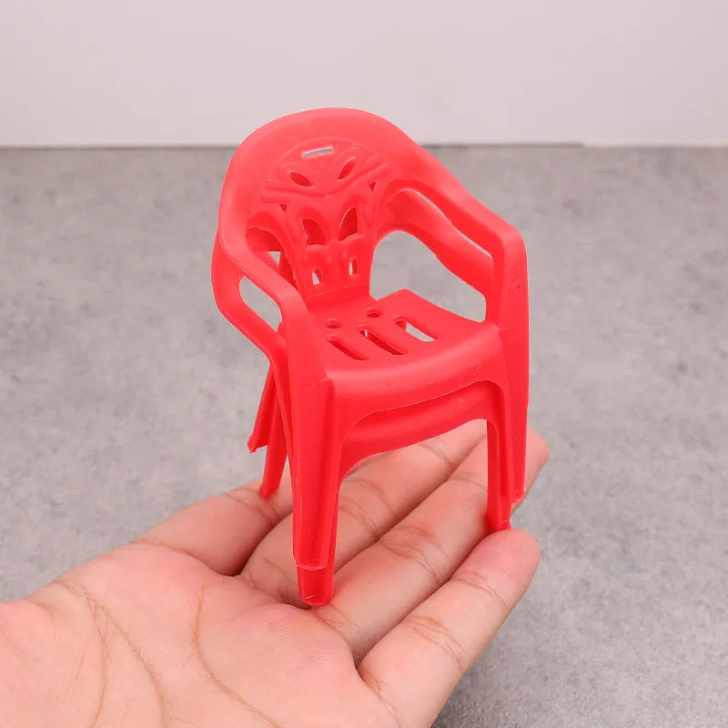 Mini Dollhouse Chair Set – 6 Colors | Crafts & Home Decor Dollhouse Miniature Furniture Axl