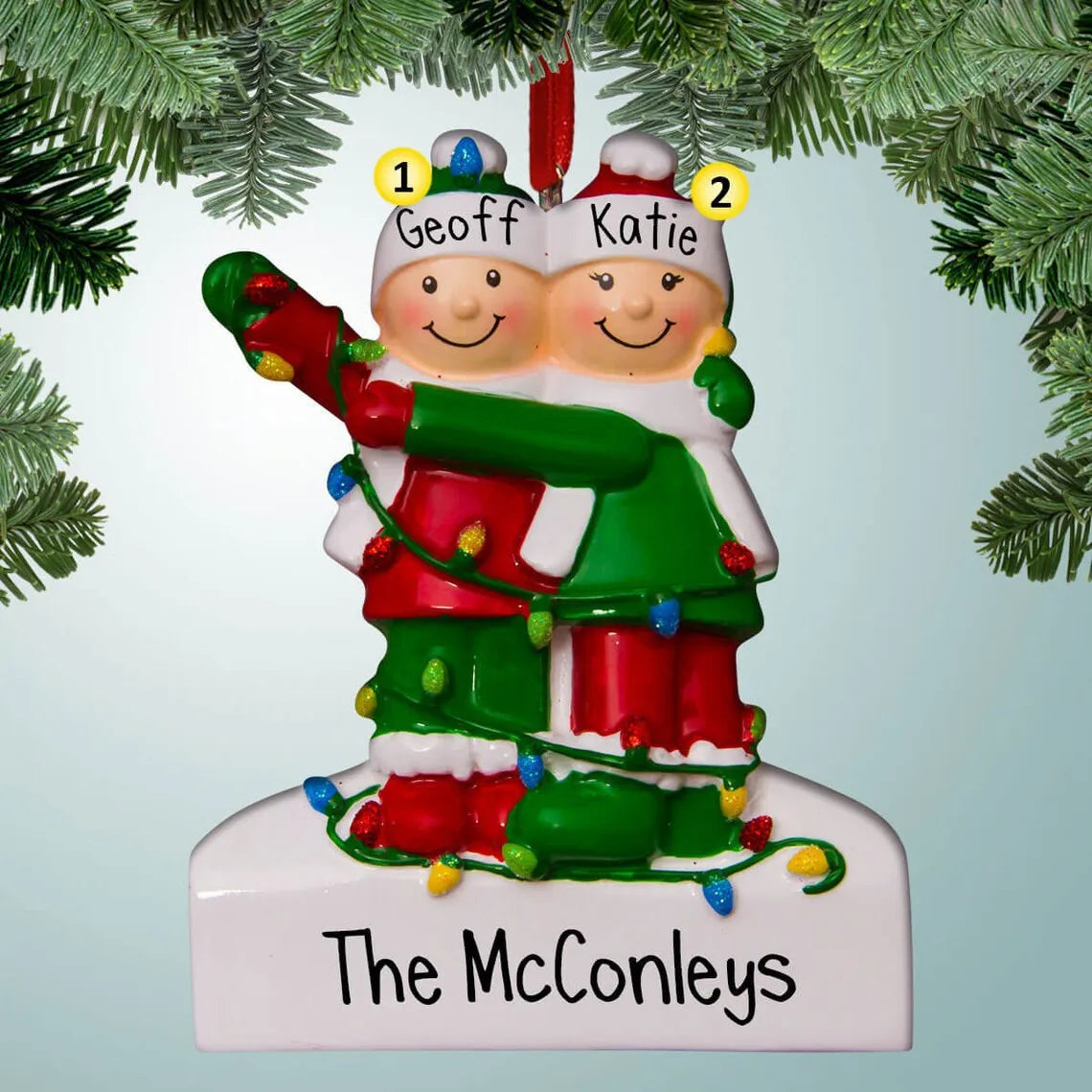 Reindeer Family Christmas Tree Ornament Pendant | 2–6 People Christmas Tree Ornament Axl style 1 6