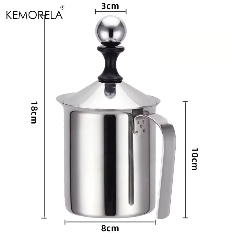 KEMORELA 400ml Stainless Steel Milk Frother & Foam Maker Milk Frother Axl