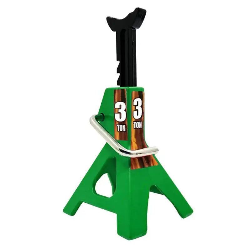 RC Car Scale Jack Stands – Metal Lift for 1/24 & 1/18 Models RC Scale Accessory Axl Green 3T No plug