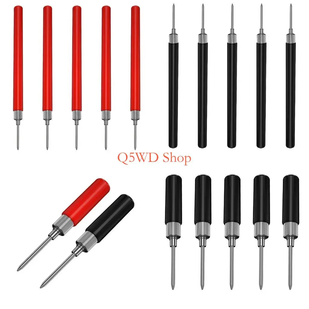 5-Pack Multimeter Test Probes – 2mm Tips, 4mm Banana Connectors Multimeter Test Probes Axl