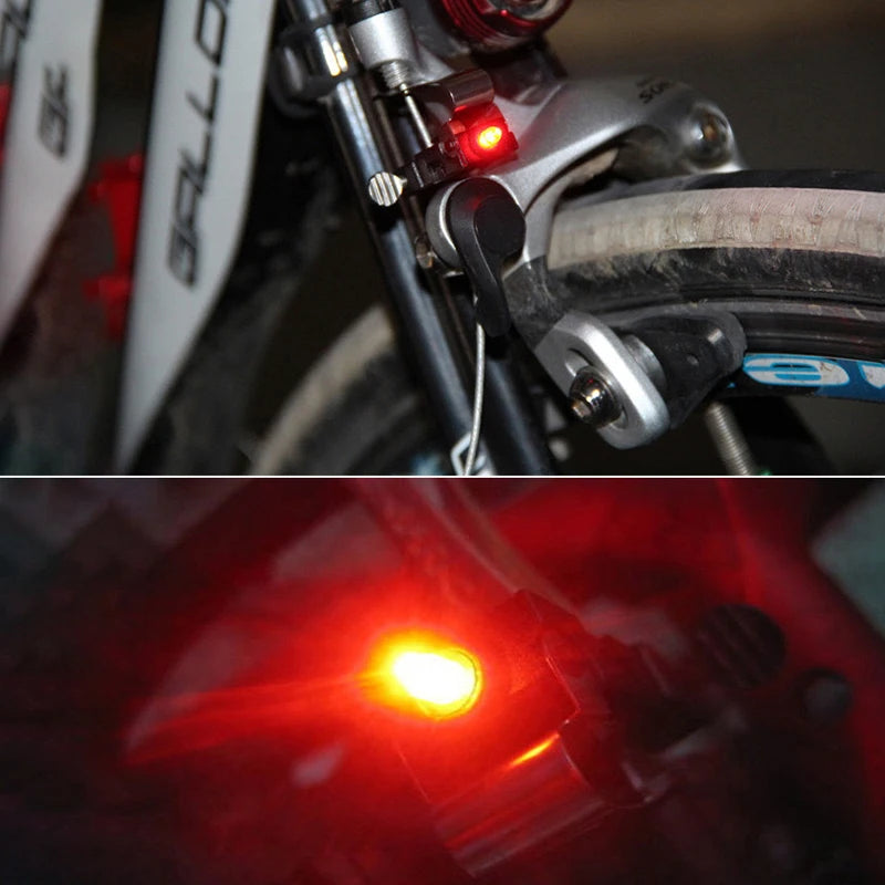 Red LED Bike Brake Light – Bright Waterproof Cycling Safety Light Bicycle Brake Light Axl
