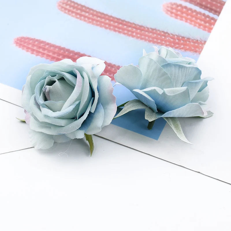 Velvet Silk Rose Heads 10/20 Pcs – Artificial Flowers for DIY Décor Artificial Silk Flowers Axl color 5 20 Pieces