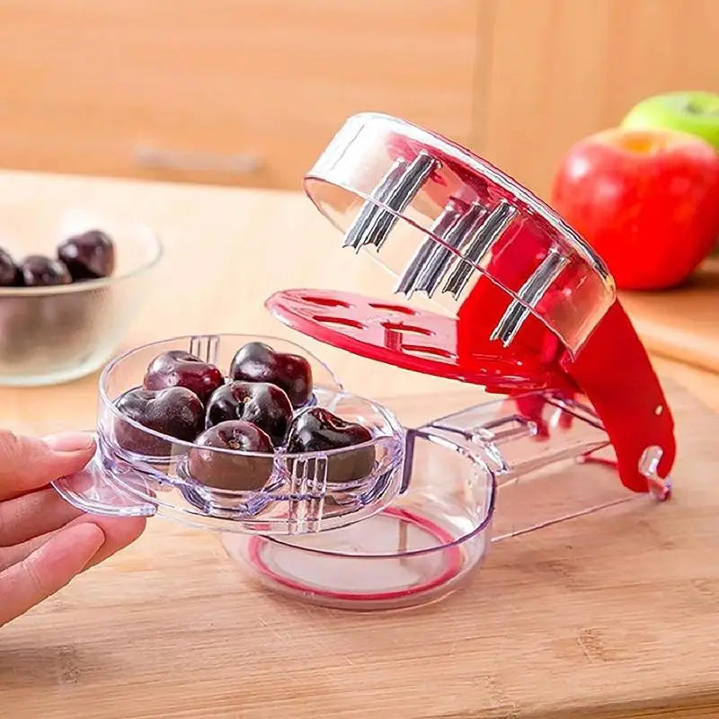 6-Slot Cherry Pitter Tool – Fast Pit Removal, Food Grade Cherry Pitter Tool Axl