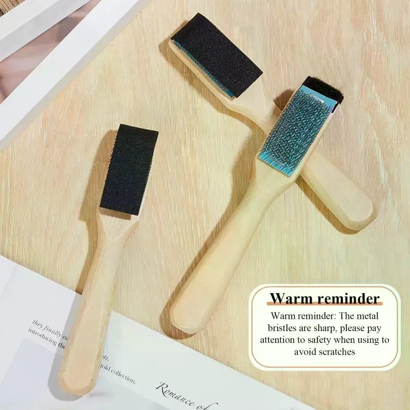 Wooden Suede Sole Wire Brush – Dance Shoe Cleaner Suede Shoe Brush Axl