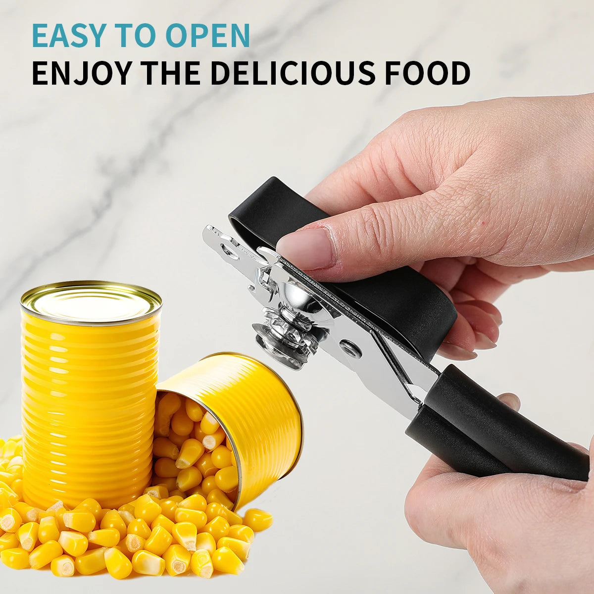 Stainless Steel Manual Can Opener & Bottle Opener | Kitchen Tool Can & Bottle Opener Axl