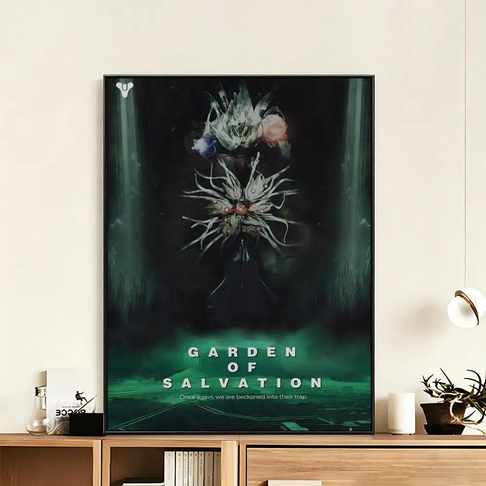 Destiny 2 HD Wall Poster – Waterproof Peel & Stick Game Decor Game Art Poster Axl