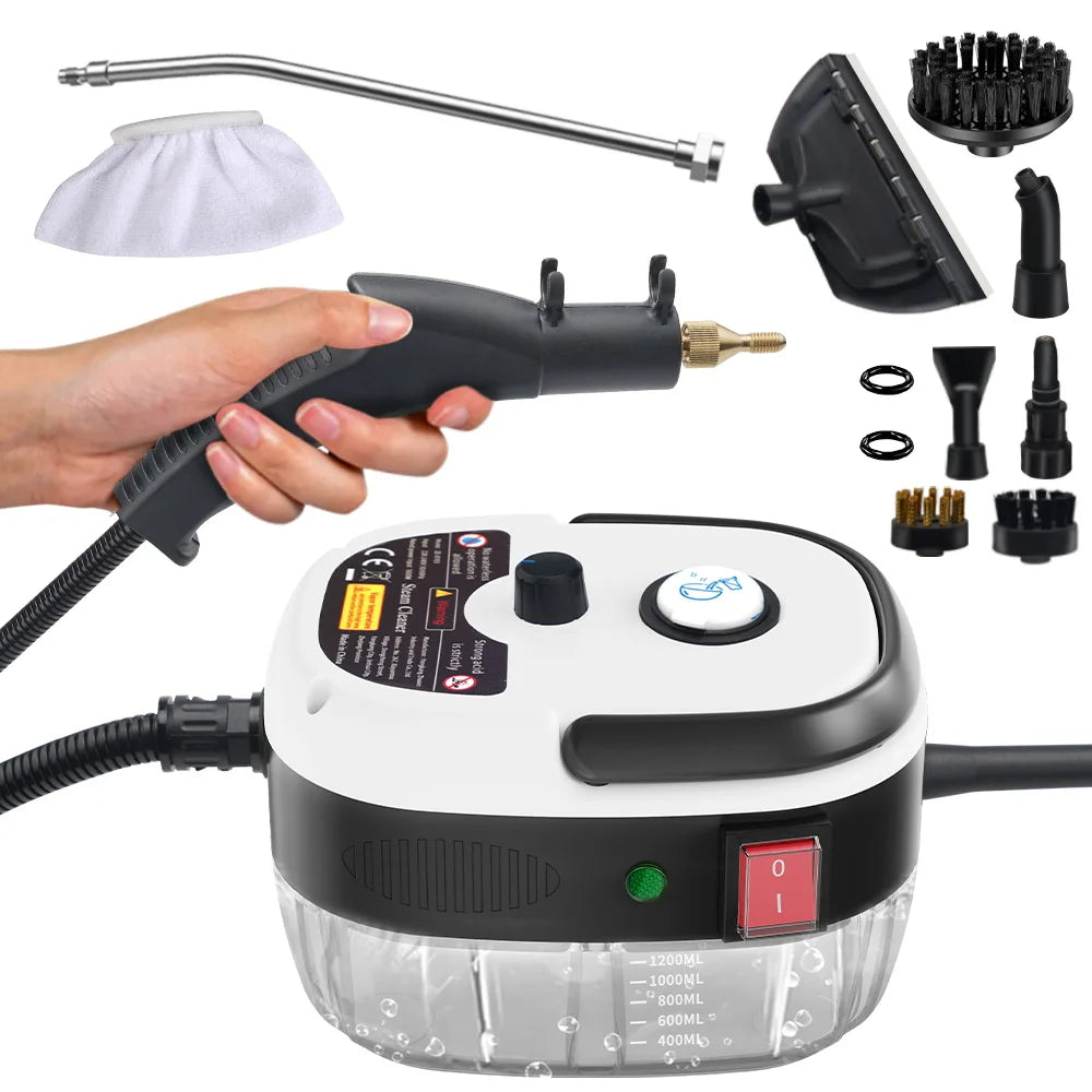 BALASHOV 2500W Handheld Steam Cleaner – Kitchen, Car & Home Handheld Steam Cleaner Axl WHITE 220 V
