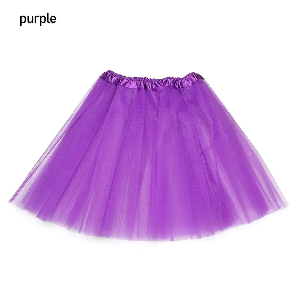 Women's Lolita Tutu Petticoat Skirt – Puffy Ballet Dance Mini Tutu Petticoat Skirt Axl purple One Size