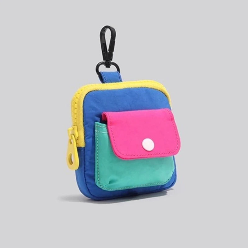 Canvas Zipper Coin Purse – Mini Wallet & Keyring Pouch Coin Purse Pouch Axl